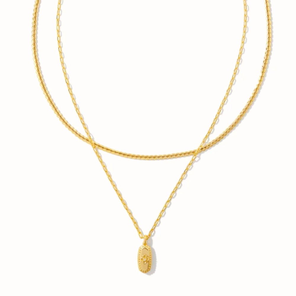 NWT Kendra Scott Rue Necklace gold